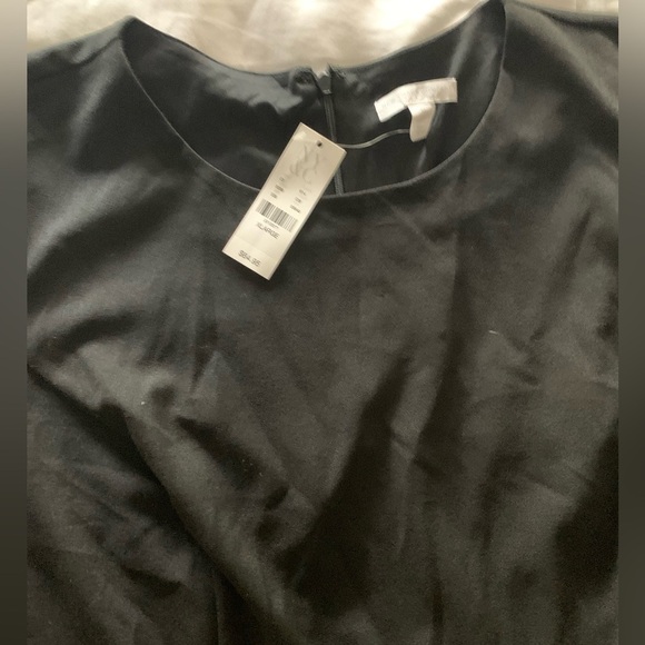 NWT NYC Women’s Knee Length Black Dress, Short Sleeve, 3-Button Pockets; Size XL - Picture 2 of 7